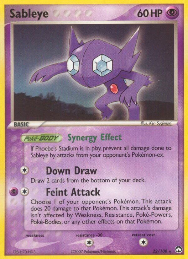 Sableye 022/108 — EX Power Keepers (Italian Pokémon TCG card)