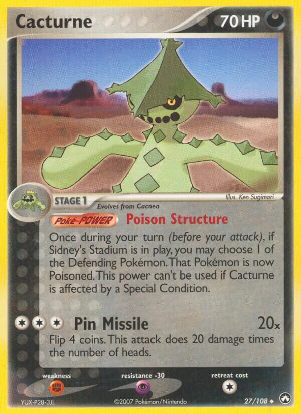 Cacturne 027/108 — EX Power Keepers (Italian Pokémon TCG card)