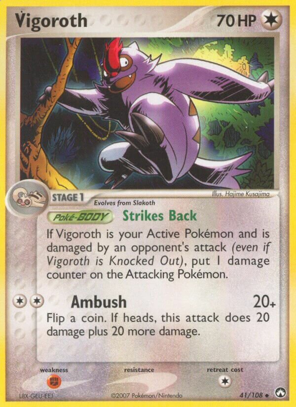 Vigoroth 041/108 — EX Power Keepers (Italian Pokémon TCG card)