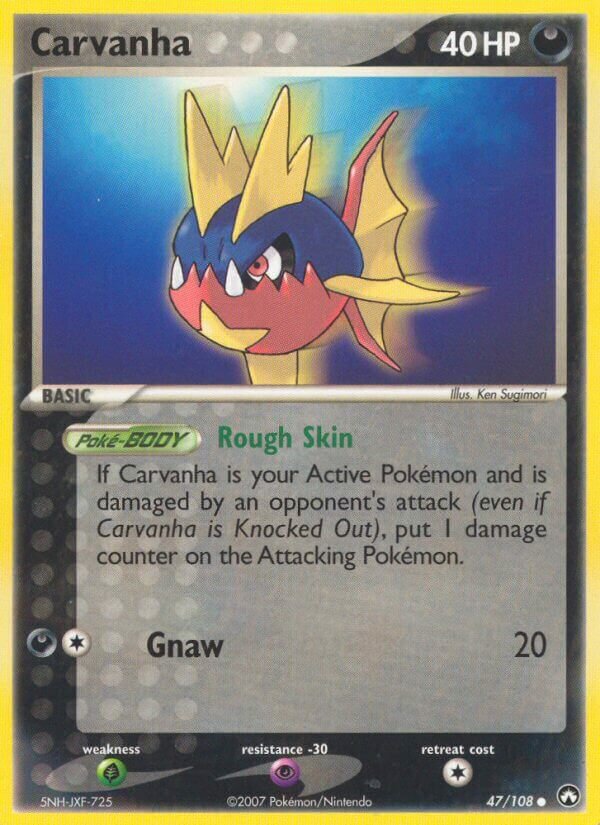 Carvanha 047/108 — EX Power Keepers (Italian Pokémon TCG card)