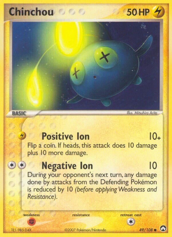 Chinchou 049/108 — EX Power Keepers (Italian Pokémon TCG card)