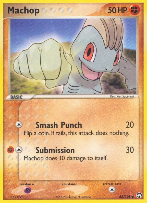 Machop 053/108 — EX Power Keepers (Italian Pokémon TCG card)