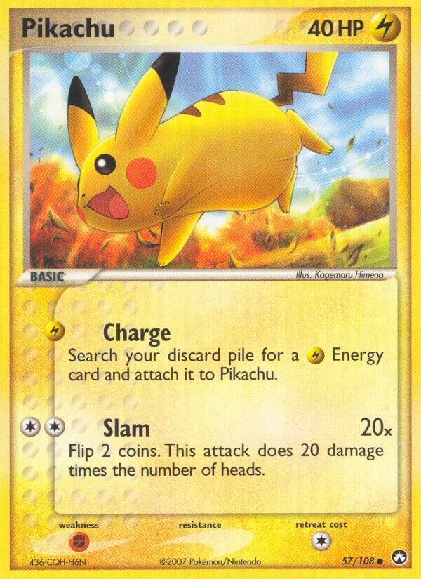 Pikachu 057/108 — EX Power Keepers (Italian Pokémon TCG card)