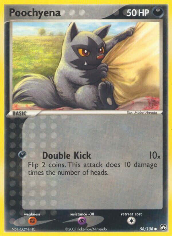 Poochyena 058/108 — EX Power Keepers (Italian Pokémon TCG card)