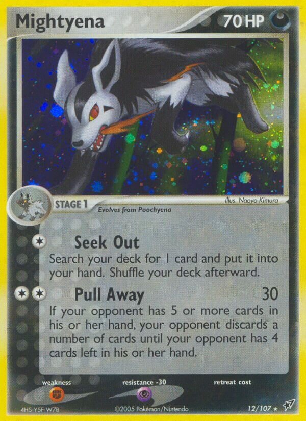 Mightyena 012/108 — EX Deoxys (Italian Pokémon TCG card)