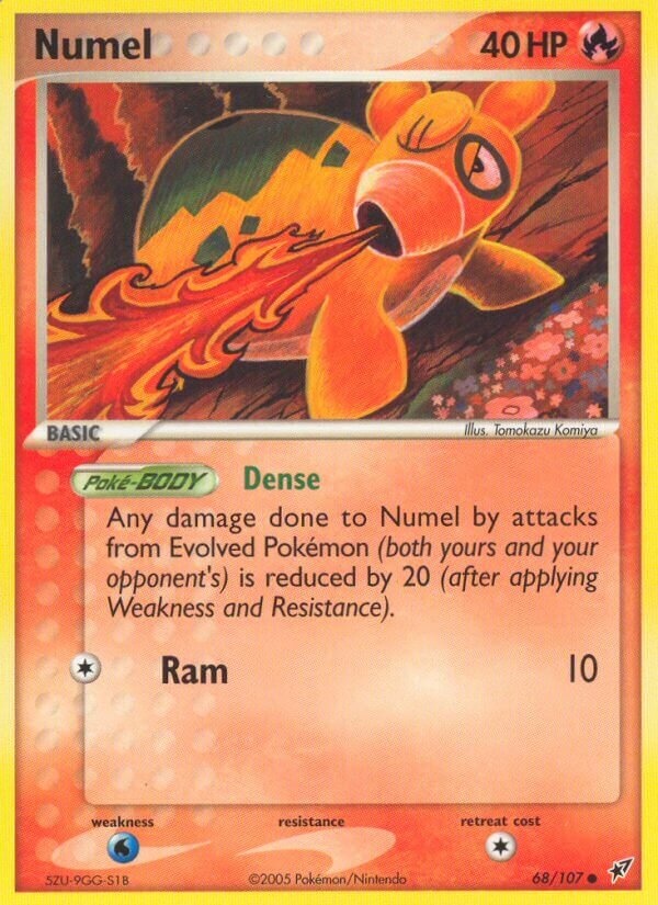 Numel 068/108 — EX Deoxys (Italian Pokémon TCG card)