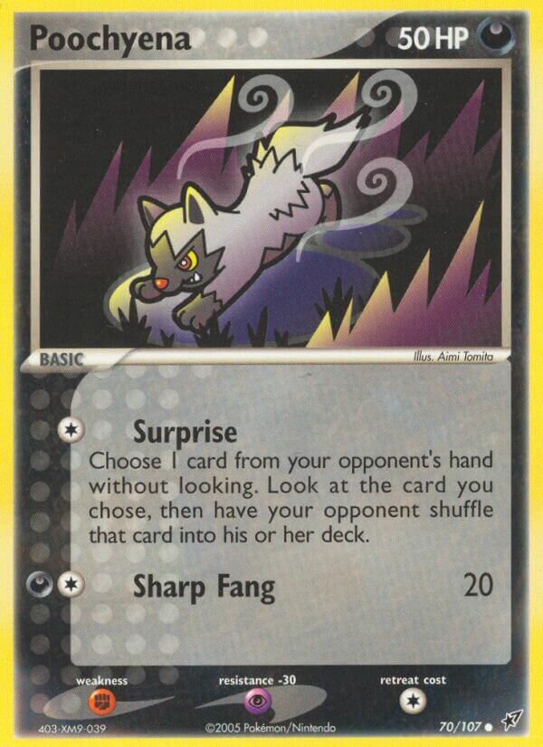 Poochyena 070/108 — EX Deoxys (Italian Pokémon TCG card)