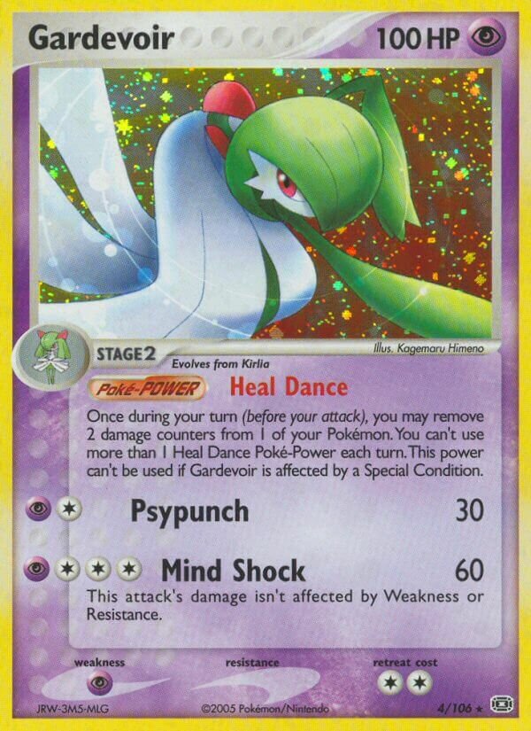 Gardevoir 004/107 — EX Smeraldo (Italian Pokémon TCG card)