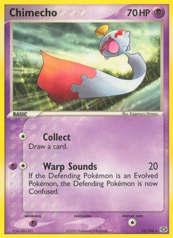 Chimecho 012/107 — EX Smeraldo (Italian Pokémon TCG card)