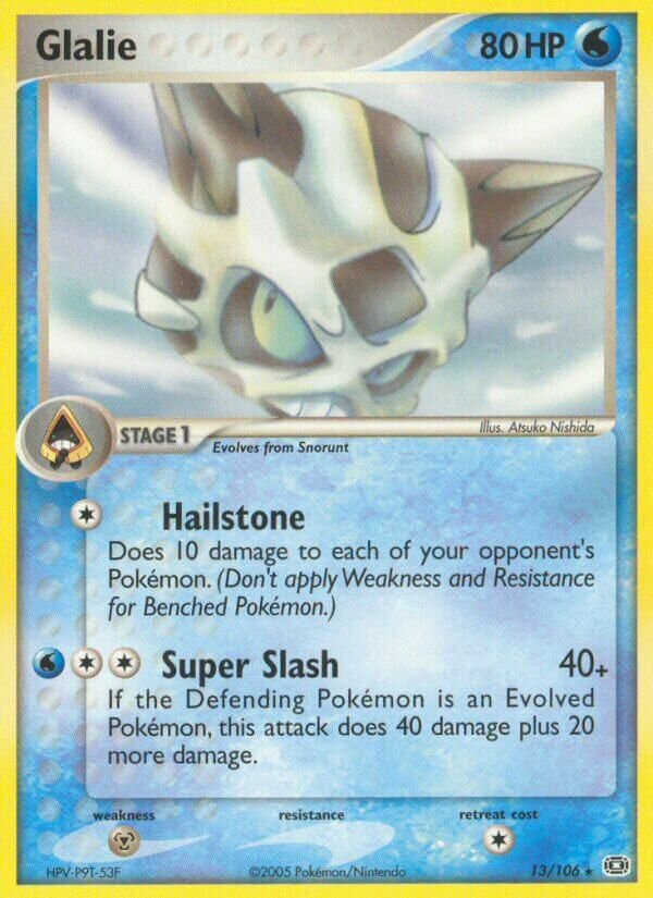 Glalie 013/107 — EX Smeraldo (Italian Pokémon TCG card)