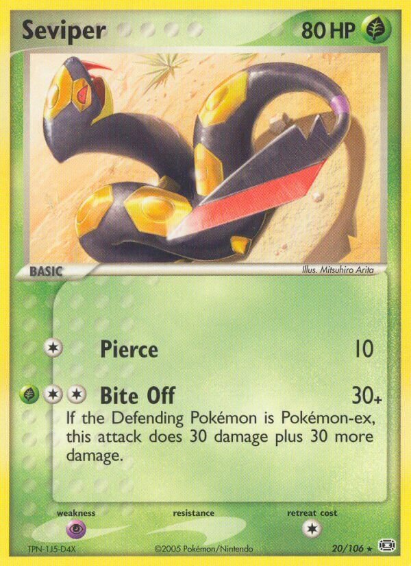 Seviper 020/107 — EX Smeraldo (Italian Pokémon TCG card)
