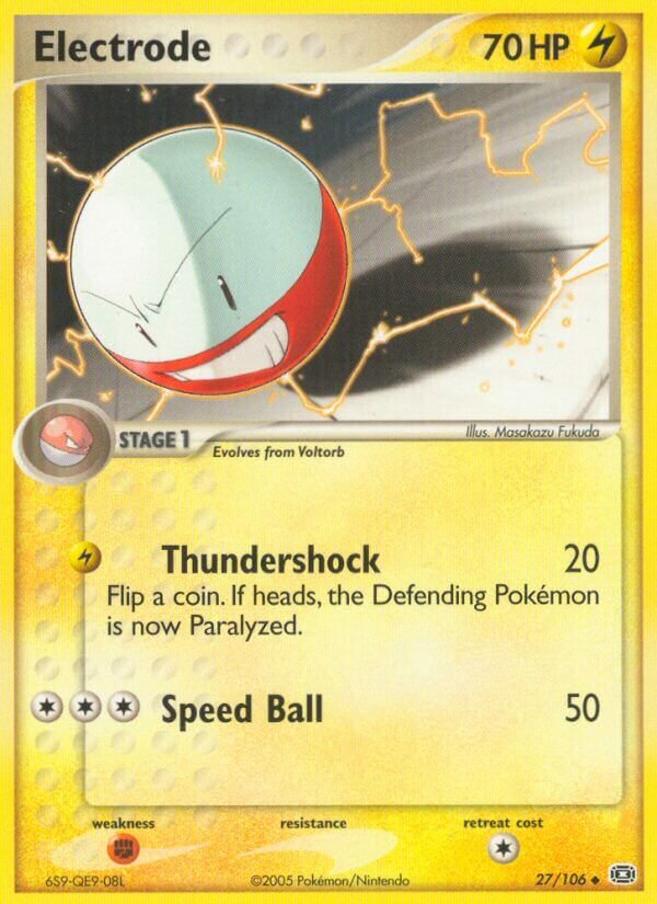 Electrode 027/107 — EX Smeraldo (Italian Pokémon TCG card)