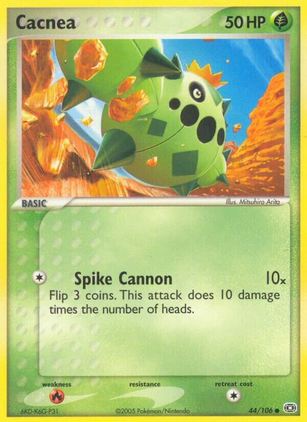 Cacnea 044/107 — EX Smeraldo (Italian Pokémon TCG card)