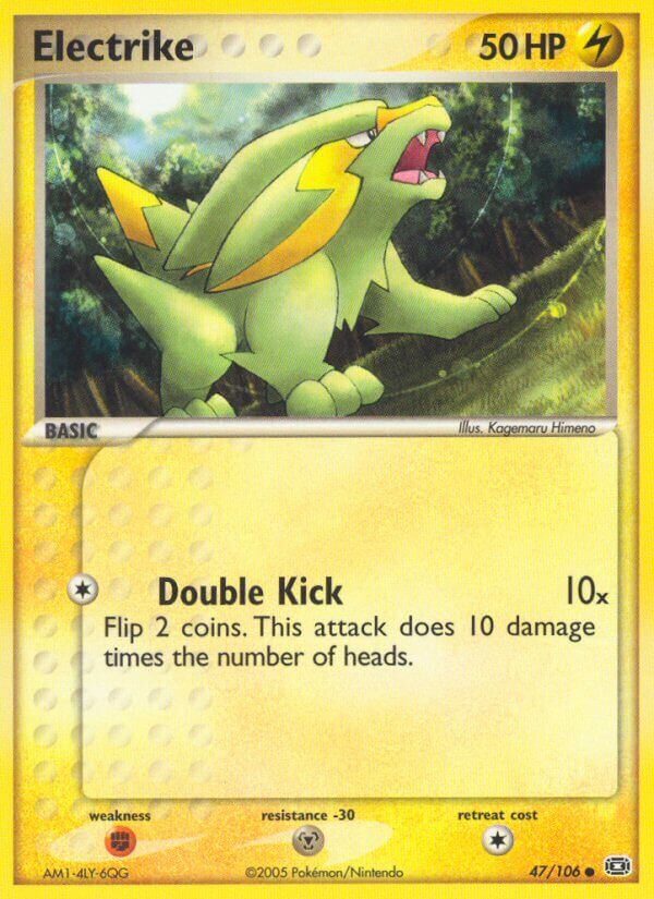 Electrike 047/107 — EX Smeraldo (Italian Pokémon TCG card)