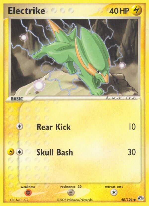 Electrike 048/107 — EX Smeraldo (Italian Pokémon TCG card)