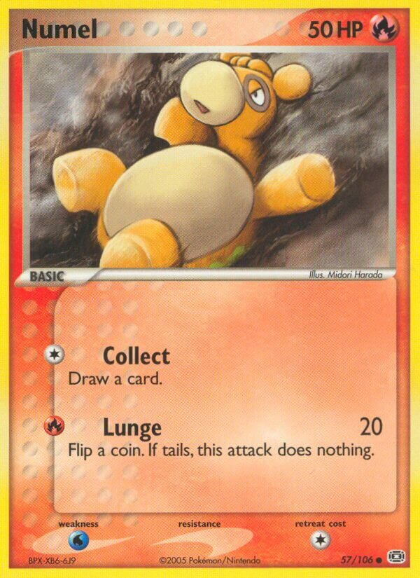Numel 057/107 — EX Smeraldo (Italian Pokémon TCG card)