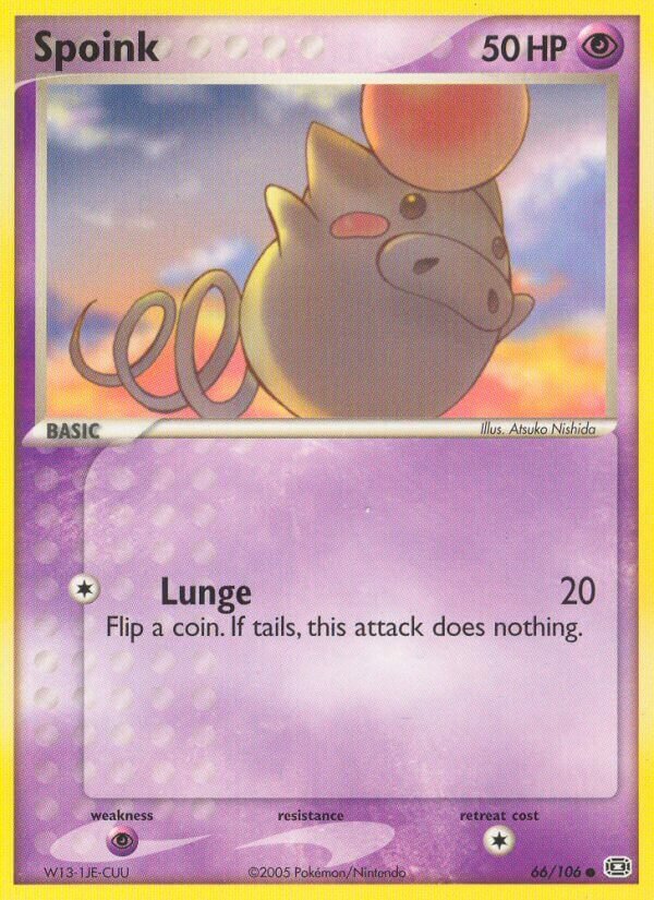 Spoink 066/107 — EX Smeraldo (Italian Pokémon TCG card)