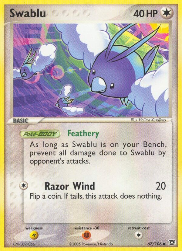 Swablu 067/107 — EX Smeraldo (Italian Pokémon TCG card)