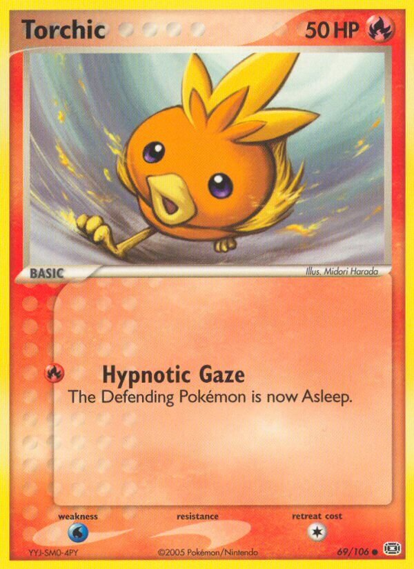 Torchic 069/107 — EX Smeraldo (Italian Pokémon TCG card)