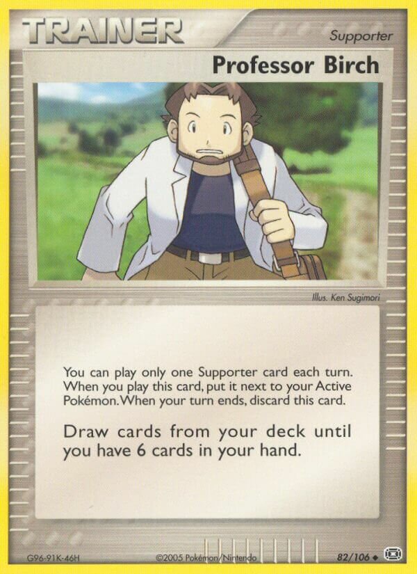 Professor Birch 082/107 — EX Smeraldo (Italian Pokémon TCG card)