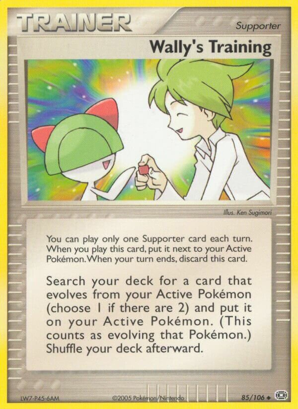 Wally's Training 085/107 — EX Smeraldo (Italian Pokémon TCG card)