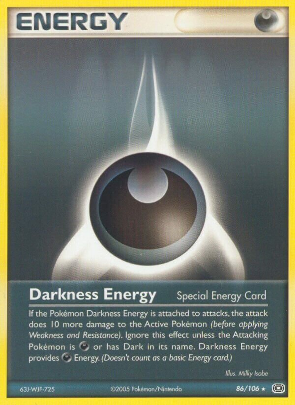 Darkness Energy 086/107 — EX Smeraldo (Italian Pokémon TCG card)