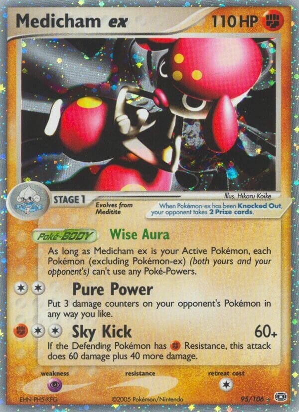 Medicham ex 095/107 — EX Smeraldo (Italian Pokémon TCG card)