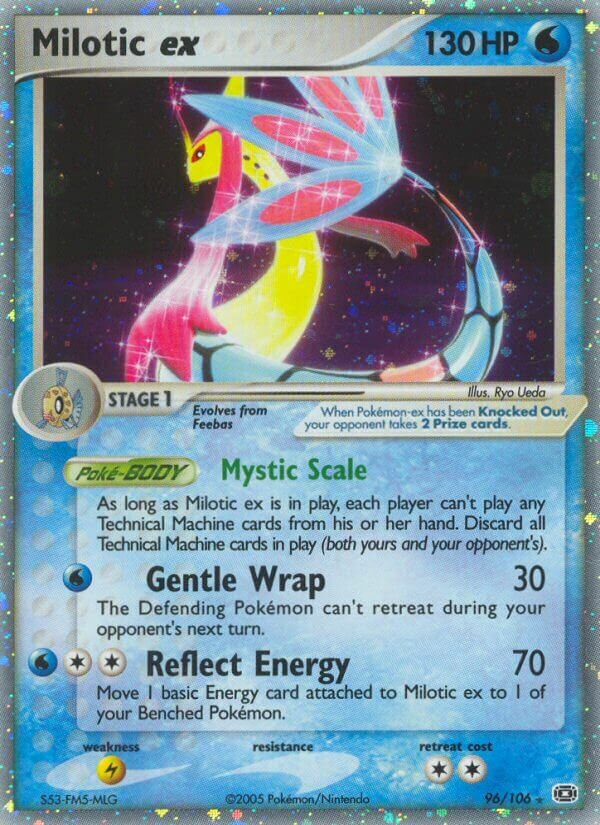 Milotic ex 096/107 — EX Smeraldo (Italian Pokémon TCG card)