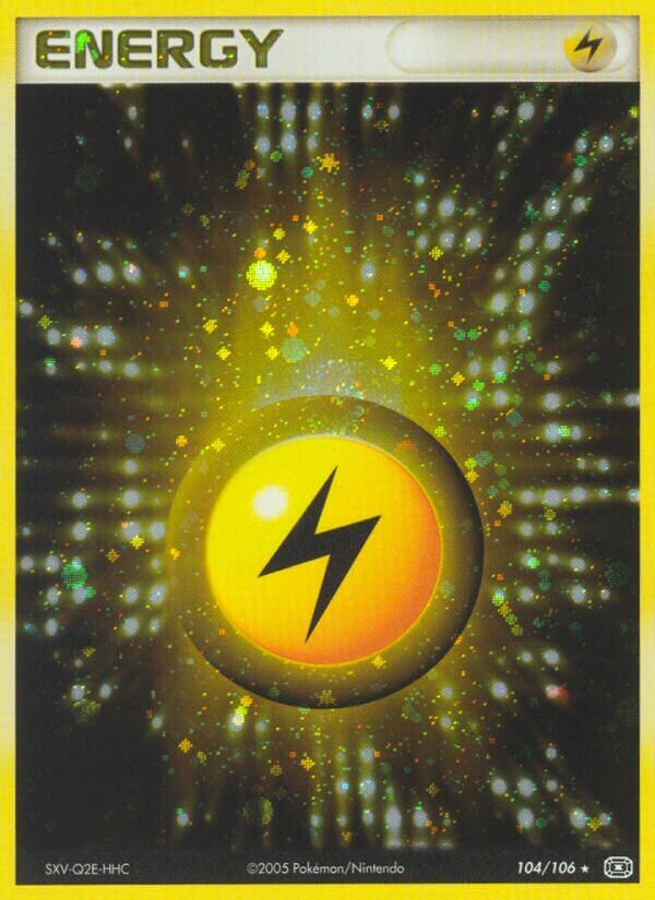 Lightning Energy 104/107 — EX Smeraldo (Italian Pokémon TCG card)