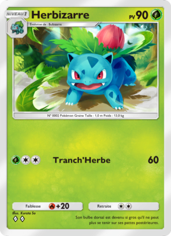 Herbizarre 002 — Puissance Génétique (French Pokémon TCG card)