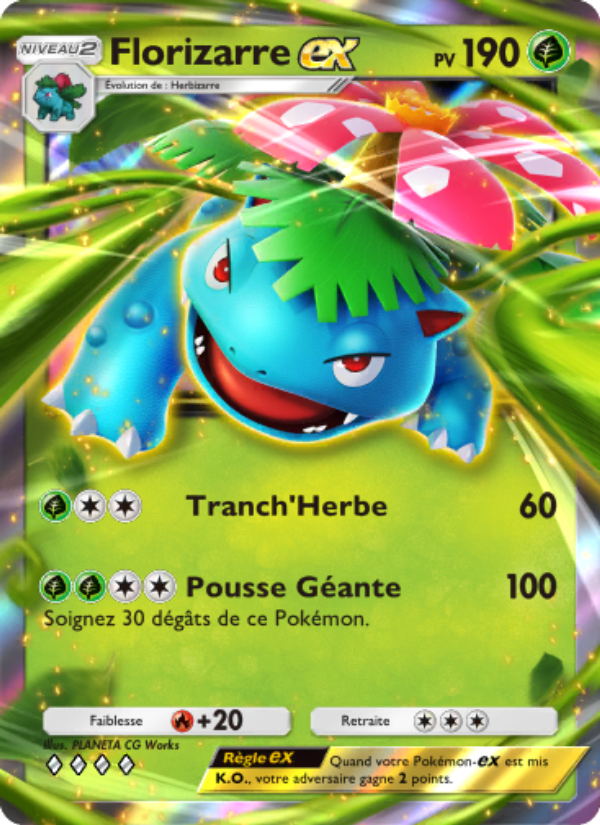 Florizarre-ex 004 — Puissance Génétique (French Pokémon TCG card)