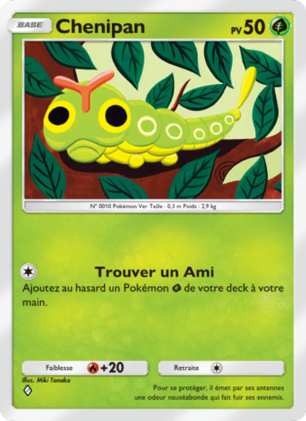Chenipan 005 — Puissance Génétique (French Pokémon TCG card)