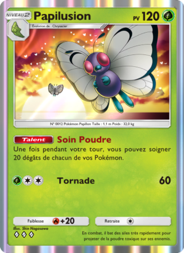 Papilusion 007 — Puissance Génétique (French Pokémon TCG card)