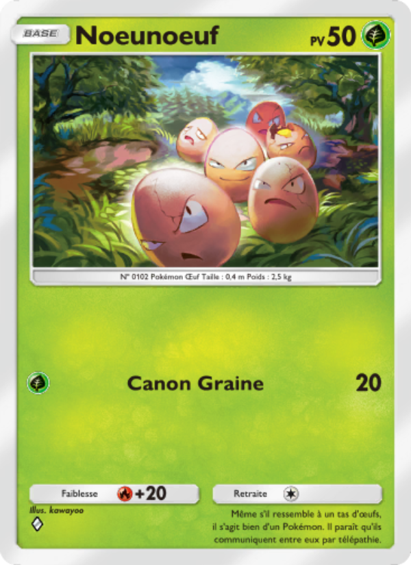 Noeunoeuf 021 — Puissance Génétique (French Pokémon TCG card)