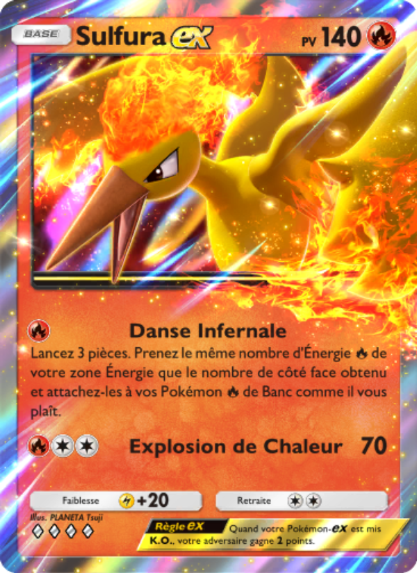 Sulfura-ex 047 — Puissance Génétique (French Pokémon TCG card)