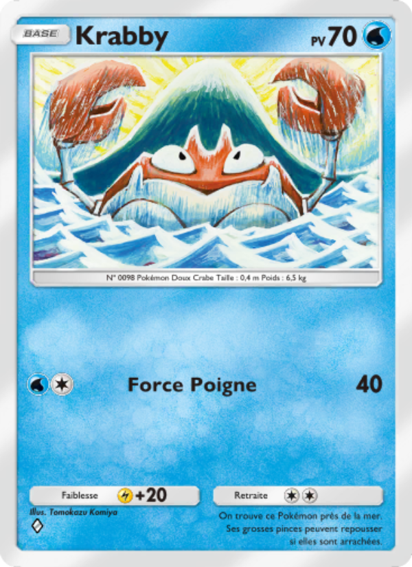 Krabby 068 — Puissance Génétique (French Pokémon TCG card)