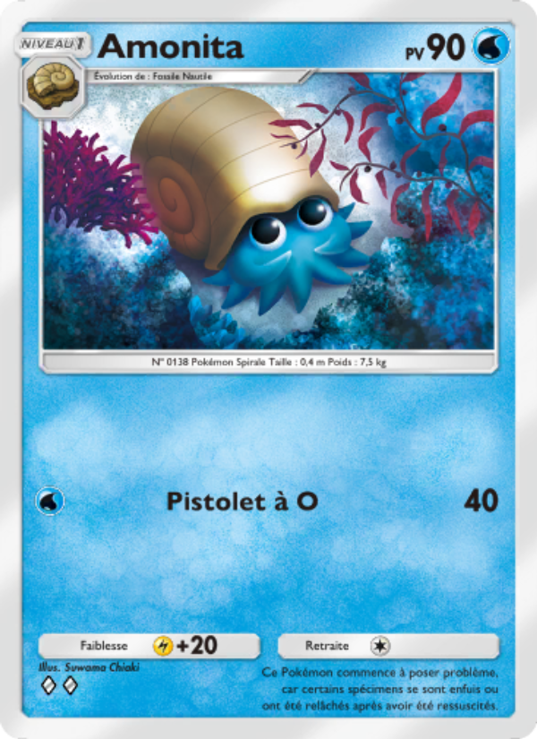 Amonita 081 — Puissance Génétique (French Pokémon TCG card)