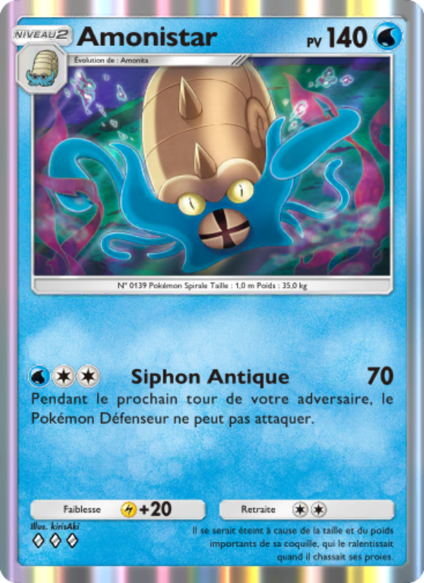 Amonistar 082 — Puissance Génétique (French Pokémon TCG card)