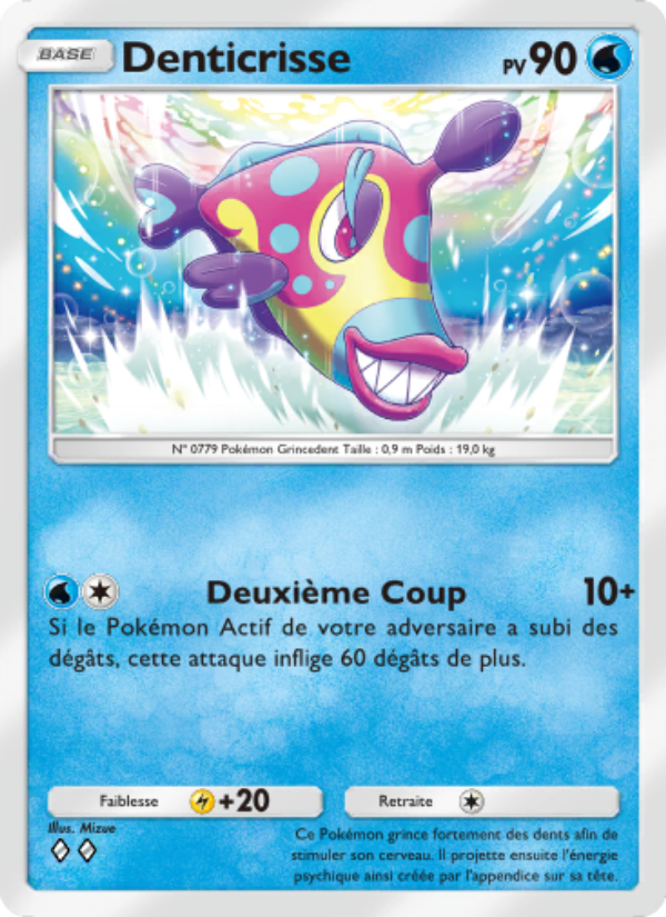 Denticrisse 091 — Puissance Génétique (French Pokémon TCG card)