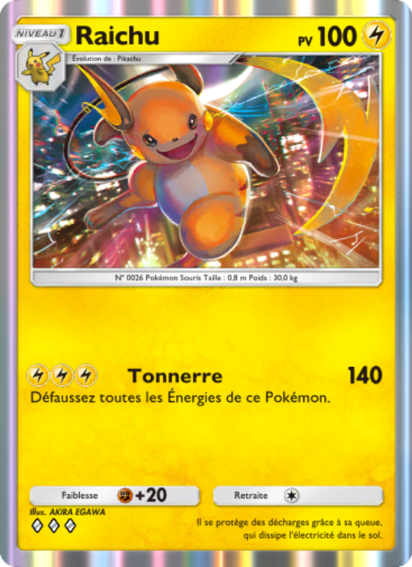 Raichu 095 — Puissance Génétique (French Pokémon TCG card)