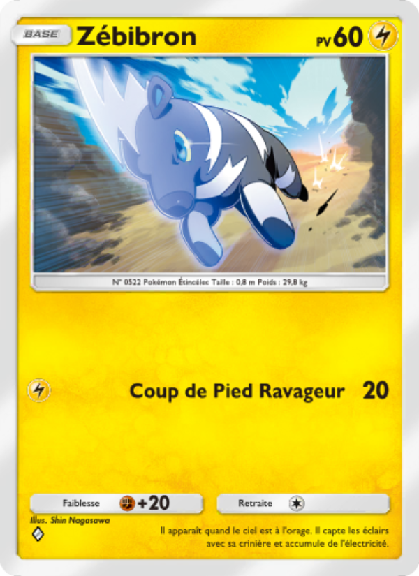 Zébibron 105 — Puissance Génétique (French Pokémon TCG card)