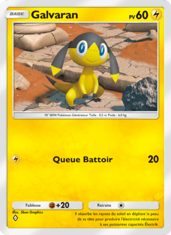 Galvaran 110 — Puissance Génétique (French Pokémon TCG card)