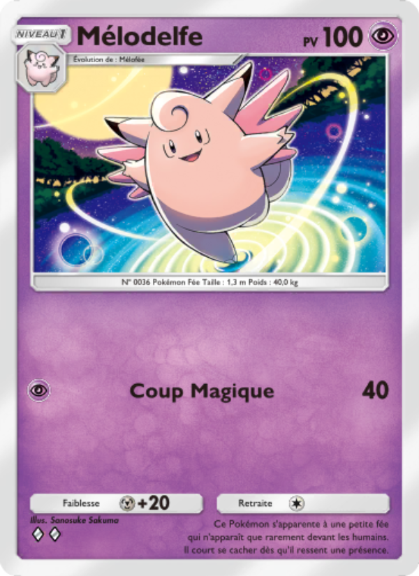 Mélodelfe 114 — Puissance Génétique (French Pokémon TCG card)