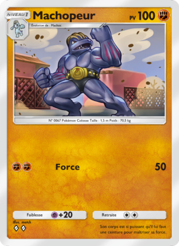 Machopeur 144 — Puissance Génétique (French Pokémon TCG card)