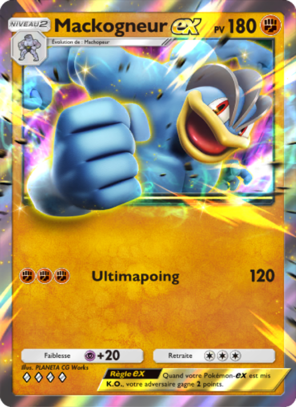 Mackogneur-ex 146 — Puissance Génétique (French Pokémon TCG card)