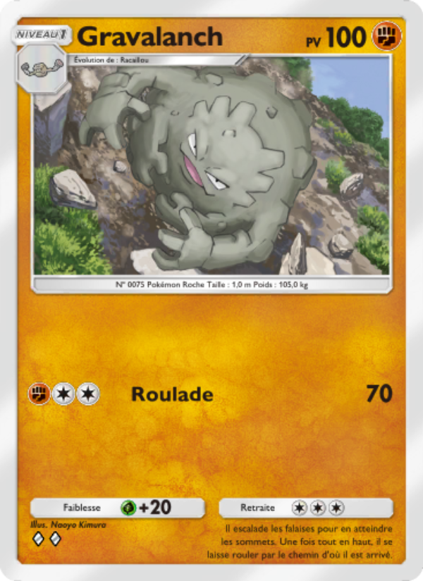 Gravalanch 148 — Puissance Génétique (French Pokémon TCG card)
