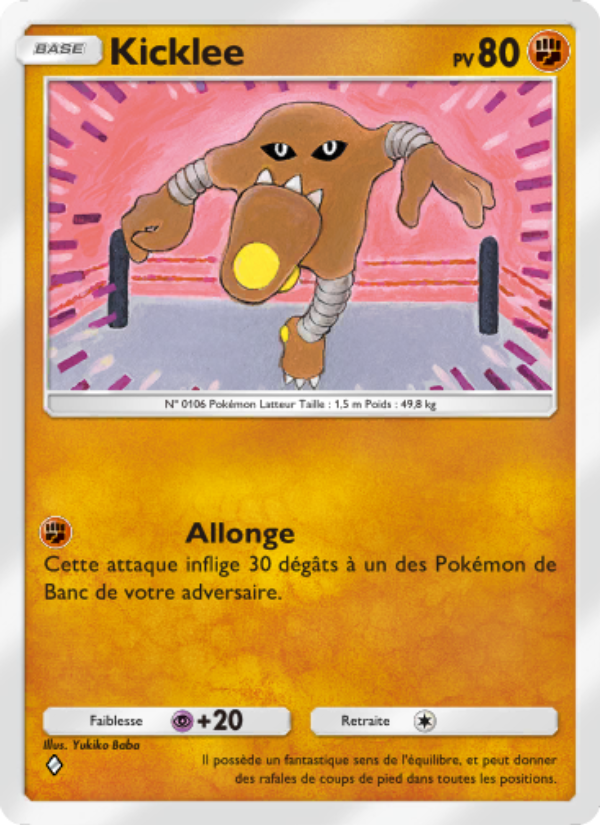 Kicklee 154 — Puissance Génétique (French Pokémon TCG card)