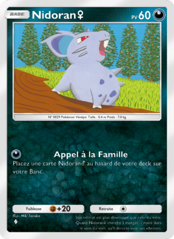 Nidoran♀ 166 — Puissance Génétique (French Pokémon TCG card)