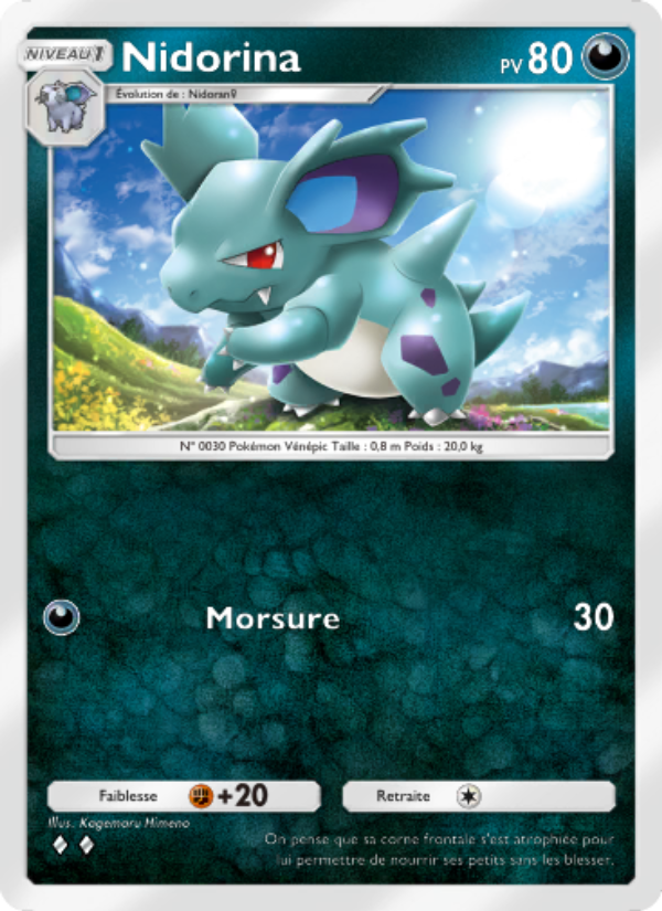 Nidorina 167 — Puissance Génétique (French Pokémon TCG card)