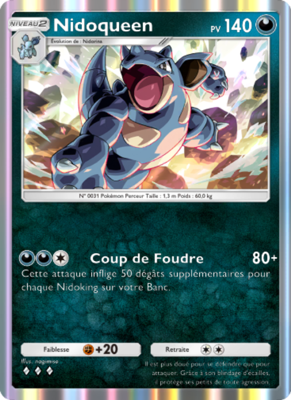 Nidoqueen 168 — Puissance Génétique (French Pokémon TCG card)